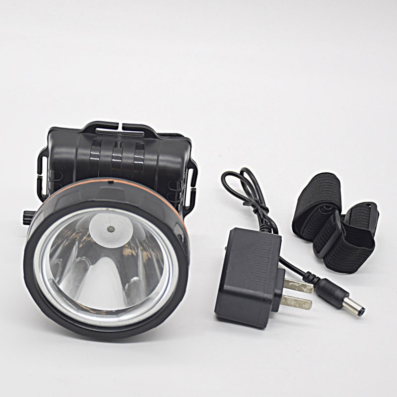 ไฟฉายคาดหัวled แรงสูง หรี่แสงไฟ ชาร์จไฟบ้าน เลนซ์ใหญ่ 8cm สว่างทนทาน ขาว/เหลือง - รูปที่ 3