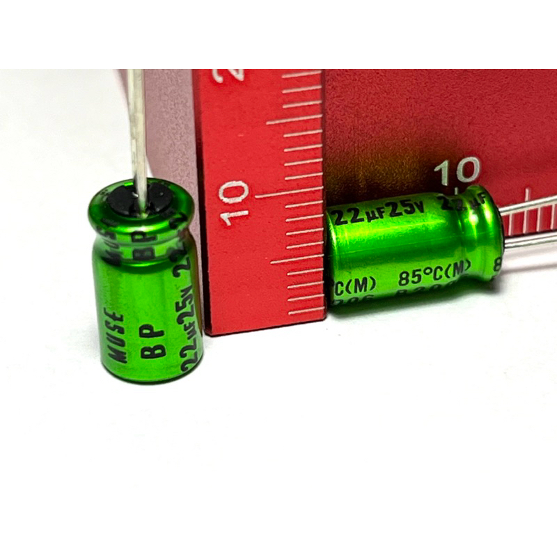 คาปาซิเตอร์ 22uf 25v MUSE โมแอมป์Diy เกรดออดิโอแท้
