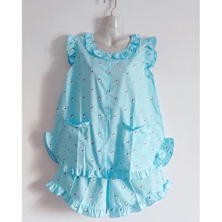 👕ชุดนอน​ผู้ใหญ่ แขน​กุดขาสั้น​ (รอบอก-38นิ้ว) ผ้าทีซี​, ผ้าอองฟอง สินค้าพร้อมส่ง