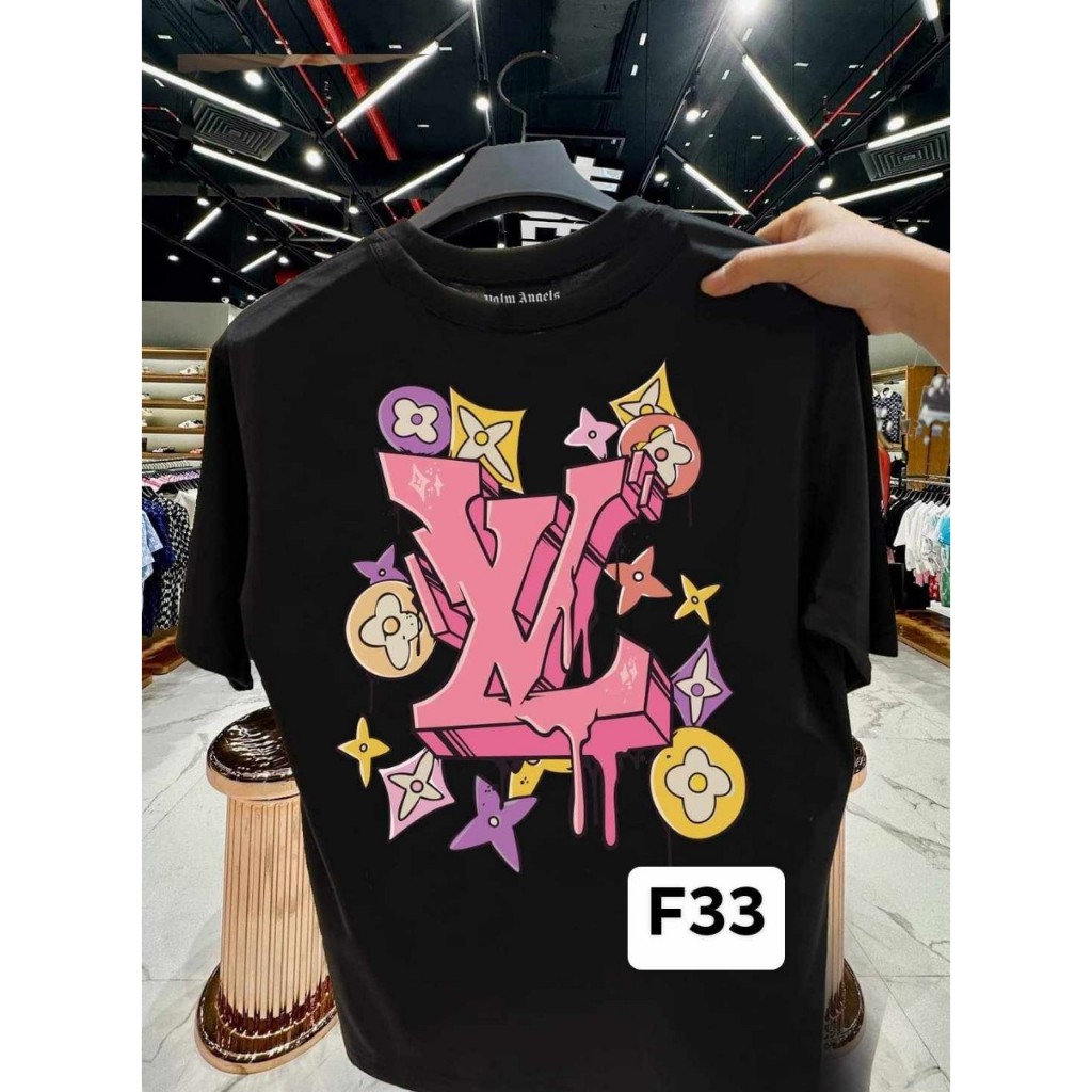 F33 เสื้อยืดแฟชั่นผู้หญิงผู้ชาย