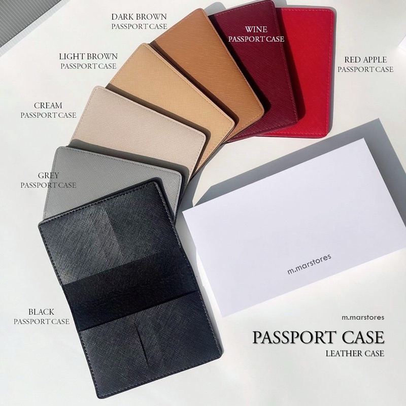 𝐏𝐀𝐒𝐒𝐏𝐎𝐑𝐓 𝐂𝐀𝐒𝐄 𝐏𝐔 [มีบริการ SCREEN ชื่อ] เคสพาสปอร์ตแบบหนัง พร้อมช่องใส่บัตร **มีบริการสั่งปั๊มโลโก้ ขั้นต่ำ 100 ชิ้น