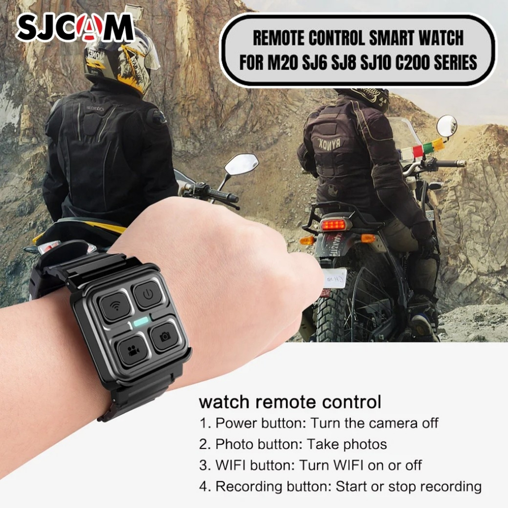 SJCAM Remote Control Watch Wrist Band for WiFi SJCAM Action and Body Camera for M20, SJ6, SJ8, SJ10,