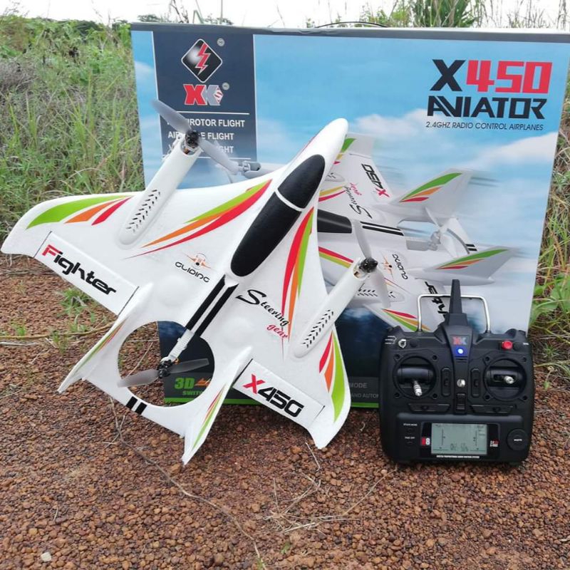 เครื่องบินบังคับวิทยุ XK X450 AVIATOR ระบบมอเตอร์ Brushless ชุดพร้อมเล่น

