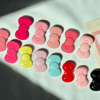 พร้อมส่ง🇹🇭 ราคา/ชิ้น B017 กิ๊บติดผม โบว์ติดผม กุหลาบสีชมพู ที่ติดผม ที่หนีบผม เครื่องประดับผม