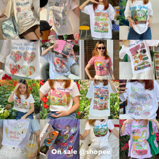 (พรีออเดอร์)รวมเสื้อ oversize lockerdump TEE collection🌺⭐️🩵