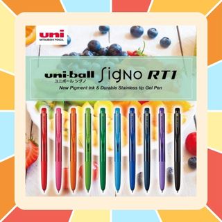 UNI SIGNO RT1 ปากกาเจลกันน้ำ 0.38 MM และ 0.5 MM (นำเข้าจากญี่ปุ่นของแท้ 100%) รุ่น UMN-155N และ ไส้ปากกา