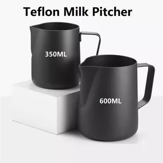 เหยือกตีฟองนม เหยือกสแตนเลส ถ้วยตีฟองนม สแตนเลส 350ml/600ml มีสเกล Stainless Milk Pitcher