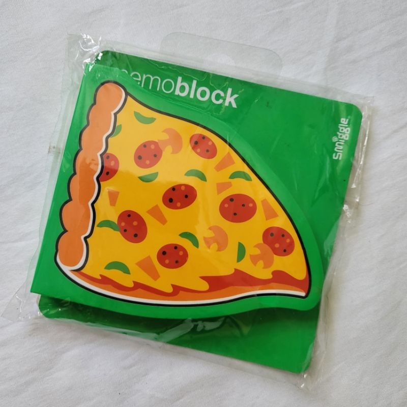 Smiggle memoblock pizza กระดาษโน๊ต รูปพิซซ่า สมุดฉีก