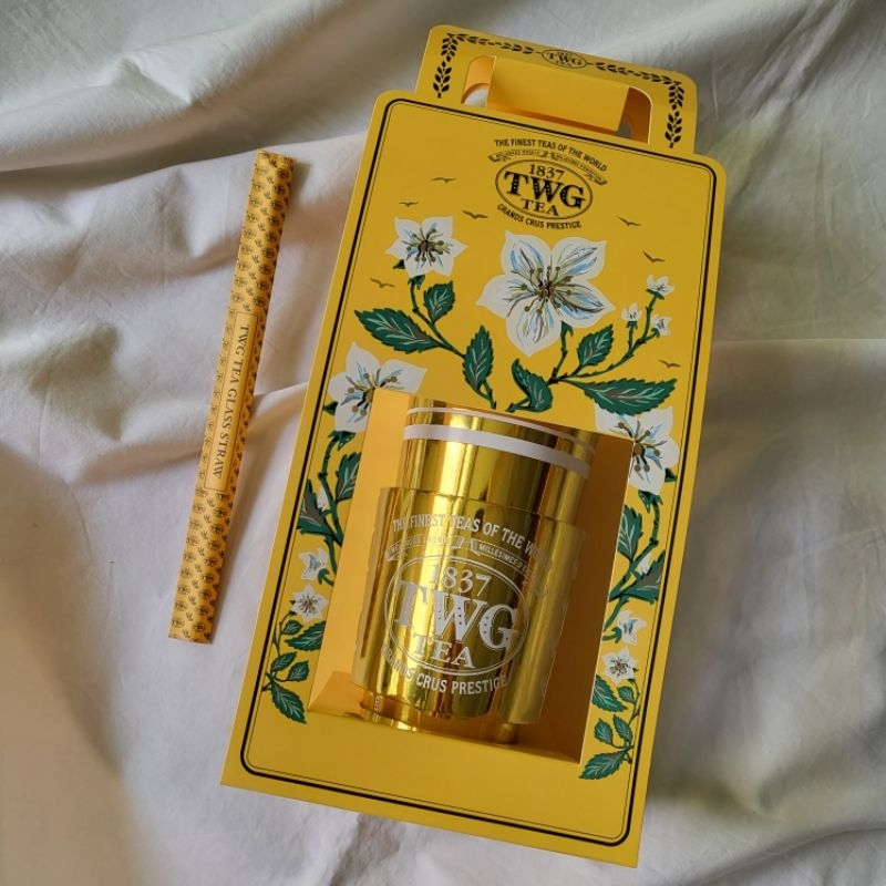 TWG paper cup tea packaging ชุด แก้วน้ำ กระดาษ หลอดแก้ว 1837 Tea