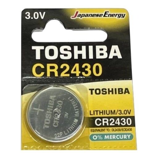 Toshiba CR2430, DL2430, ECR2430 Lithium 3V จำนวน 1ก้อน ของแท้ ของใหม่