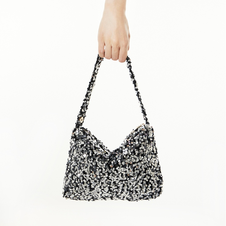 Sparkle Squads : Bella Bag (Silver) กระเป๋าถือออกงาน Bella สีเงิน