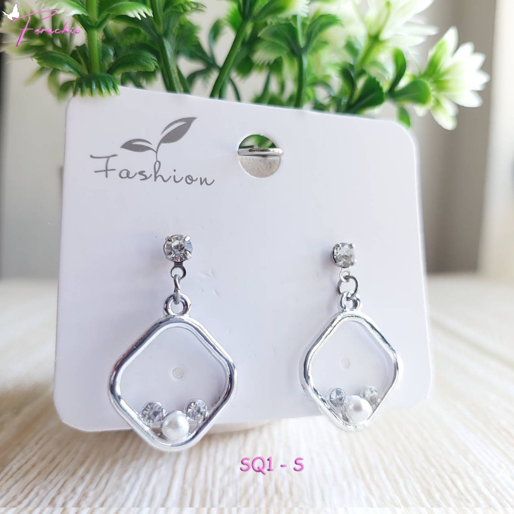 พร้อมส่ง ต่างหูแฟชั่นเกาหลีสวยๆ ตุ้มหูเก๋ๆ ร้านไทย สุดชิค รูปที่ 8
