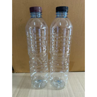 ขวดพลาสติกใสขนาด600mlใหม่จำนวน100ขวดพร้อมฝาก