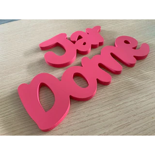 ตัวอักษร ขนาด 7-20cm ตัวเลข พลาสวู๊ด ป้ายร้าน ป้ายบริษัท อักษรงานแต่ง หนา10mm