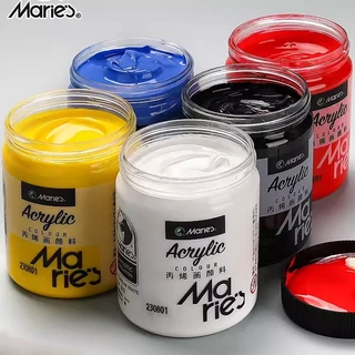 Maries สีอะคริลิค 300ml สีอคิลิค สีเพ้นท์ผ้า สีทอง สีกันน้ำ สีอะคริลิค สีอะคริลิคพาสเทล ภาพวาดกันน้ำ
