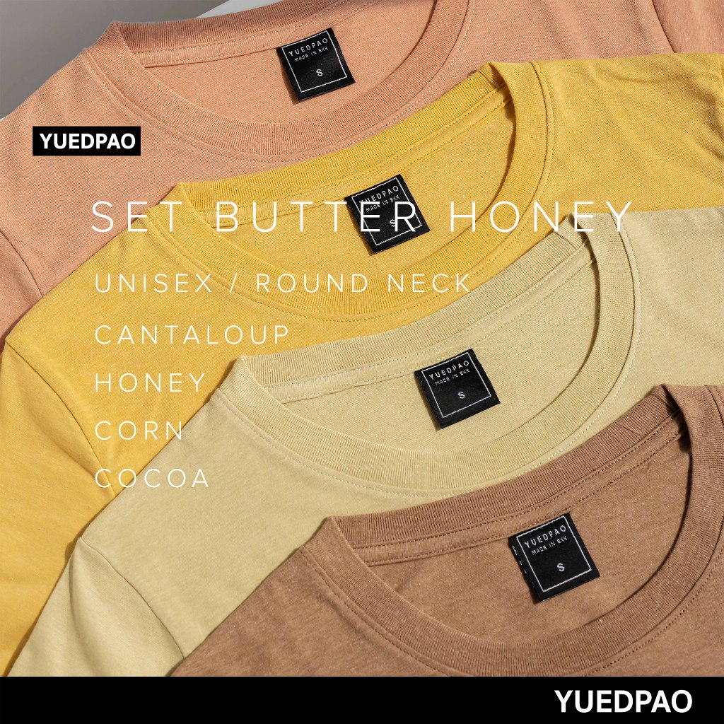 เสื้อ ยืดเปล่า สีเหลืองคอน Yuedpao cone
