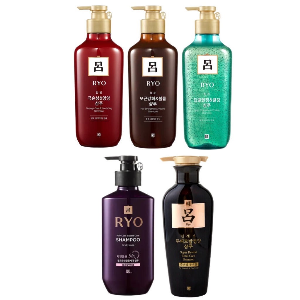 พร้อมส่ง ของแท้ Ryo Shampoo ริยอ แชมพูเกาหลี สมุนไพรเกาหลี Damage Care hair strengthener