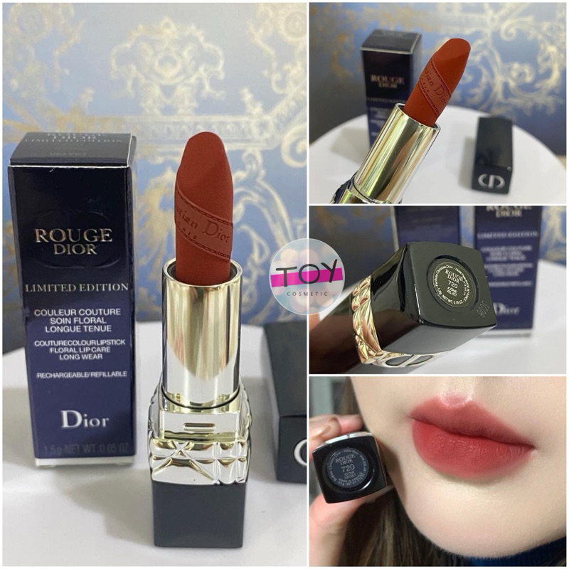 ดิออร์  Rouge Limited Edition Dior Couture Color Lipstick 1.5g.  #720 Icone Velvet