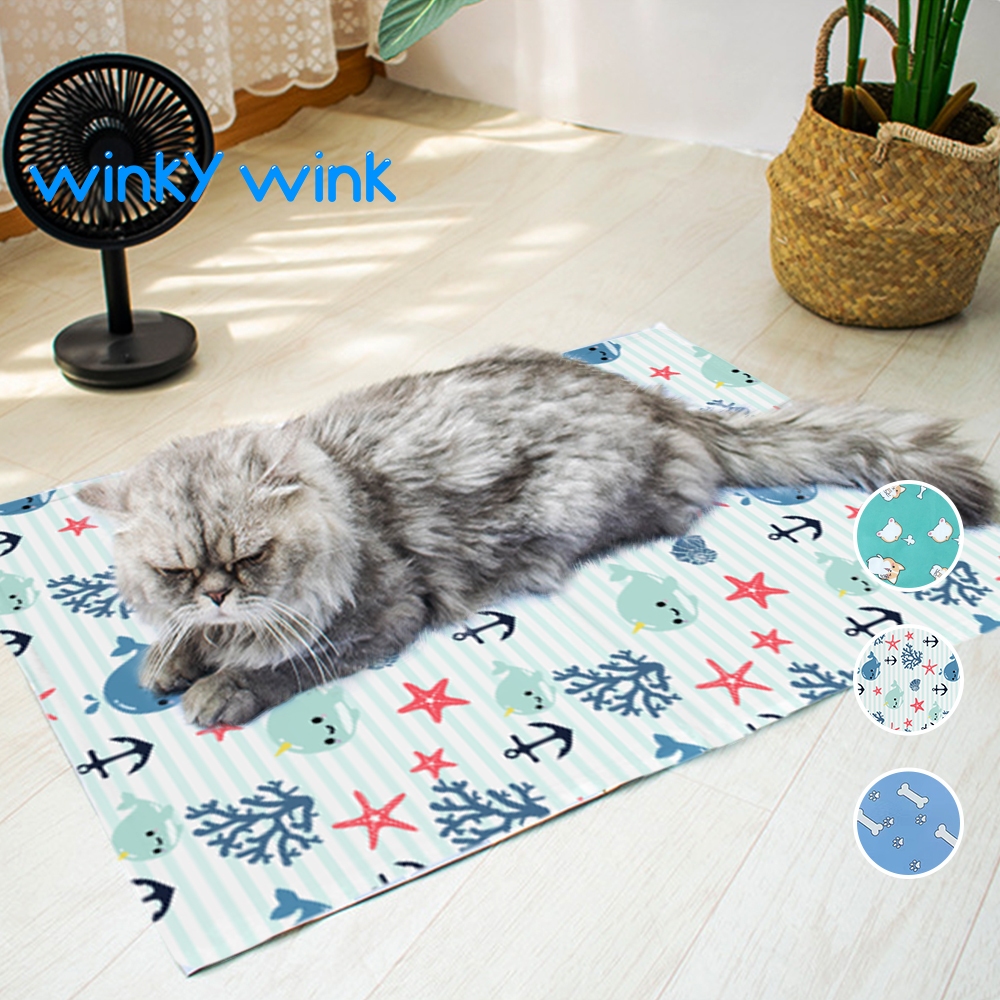 Winky Wink ที่นอนเจลเย็น สำหรับสัตว์เลี้ยง แผ่นเจลเย็นสุนัข เบาะนอนเย็น สำหรับสัตว์เลี้ยง เย็นสบาย ต้องแช่เย็นก่อนใช้งาน รูปที่ 6