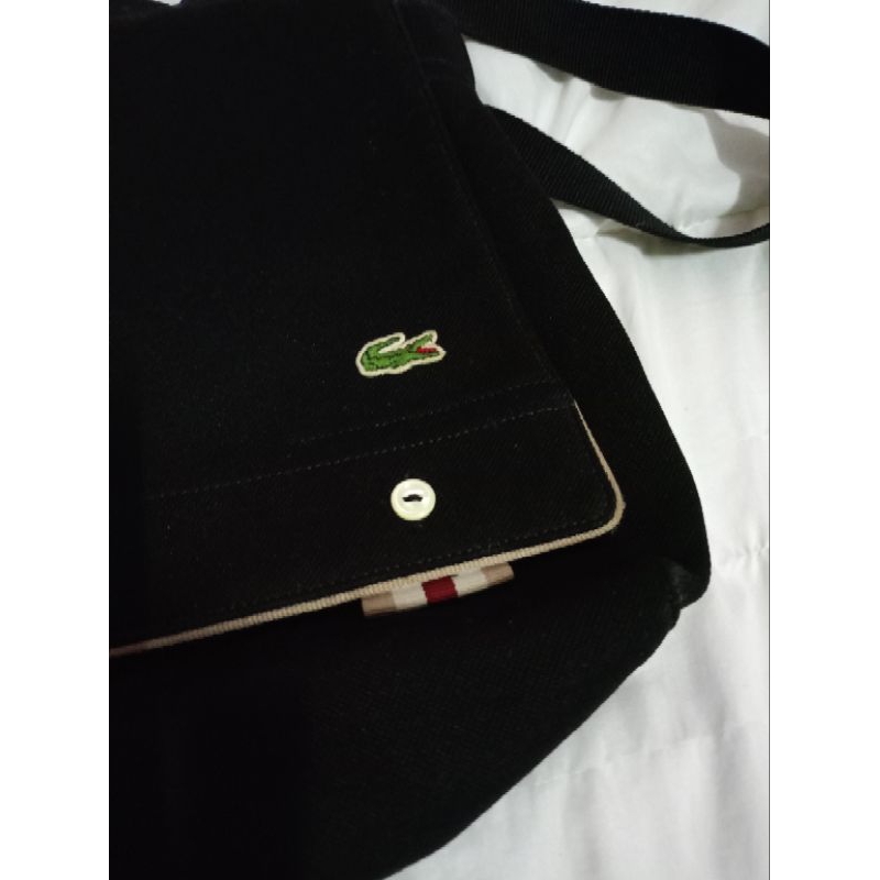 มือสอง กระเป๋า ลาคอส LACOSTE M03 Women's PIQUE CHIC Medium MESSENGER BAG BLUE