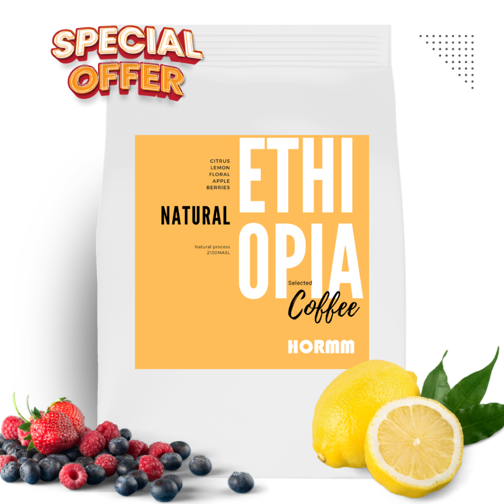 HORMM กาแฟเอธิโอเปียHambela"ขายส่ง ราคาดี" 𝙀𝙩𝙝𝙞𝙤𝙥𝙞𝙖 𝙉𝙖𝙩𝙪𝙧𝙖𝙡 (รสชาติดี หอม อร่อย เกินราคา)