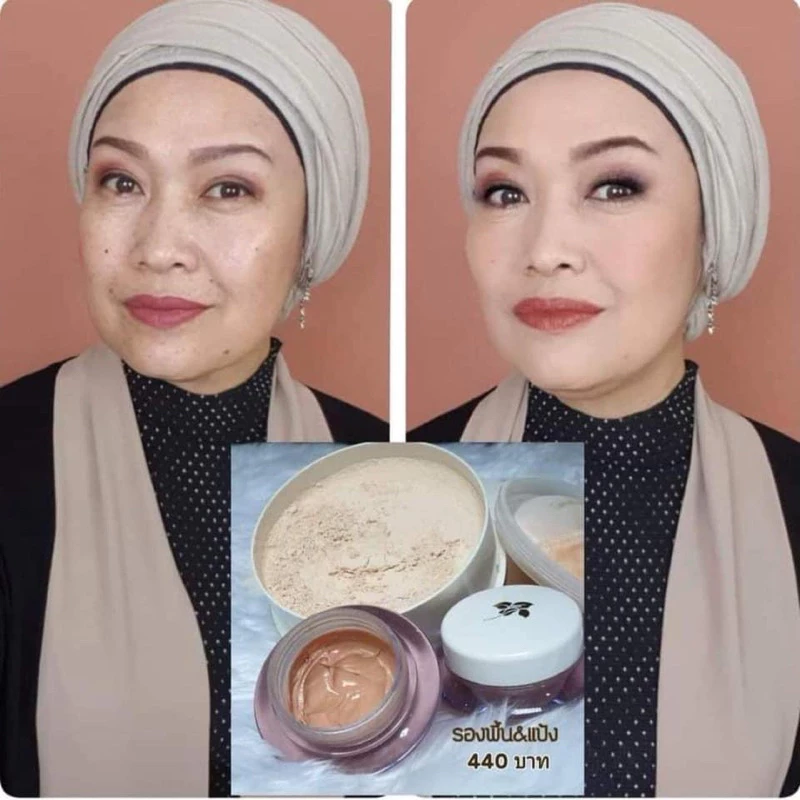 รองพื้นปิดฝ้า กิฟฟารีน สูตรผสมสกินแคร์ เนื้อครีมกำมะหยี่ นุ่มฟู บางเบา เกลี่ยง่าย ติดทนนาน 24 ชม. thumbnail 6