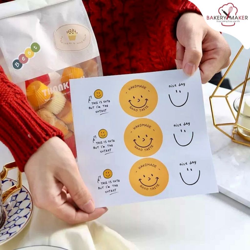 สติกเกอร์ Smile #2 So Nice คละแบบ 36 ดวง / สติ้กเกอร์ หน้ายิ้ม เดซี่ Nice day Sticker