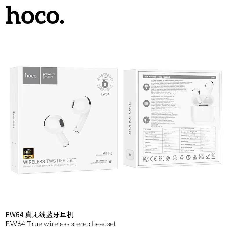 Hoco EW64 หูฟังไร้สายใหม่ราสุดเบสแน่นเสืยงดี