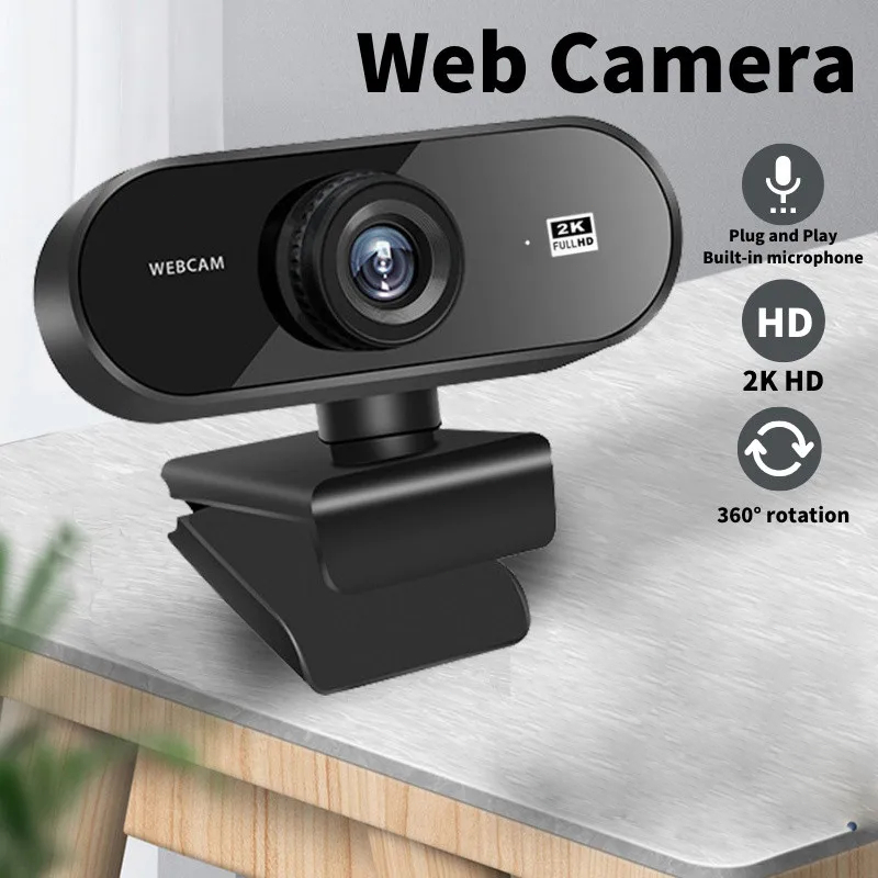 Actual  1080P เว็บแคมHD Auto Focus ในตัวกล้องเว็บสำหรับคอมพิวเตอร์พีซีแล็ปท็อปวิดีโอการประชุมคลาสเว็บแคมพ360องศาปรับ