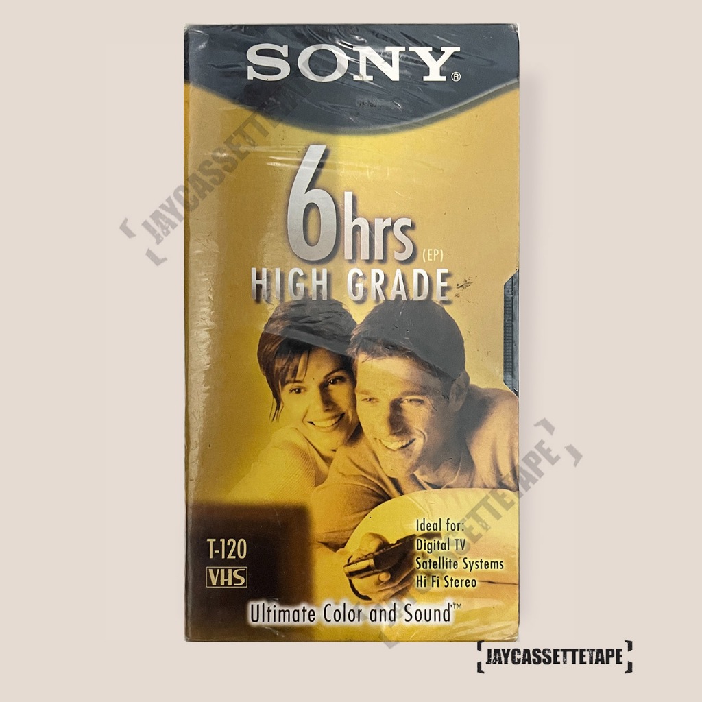 Sony VHS Tapes T-120 High Grade New Sealed