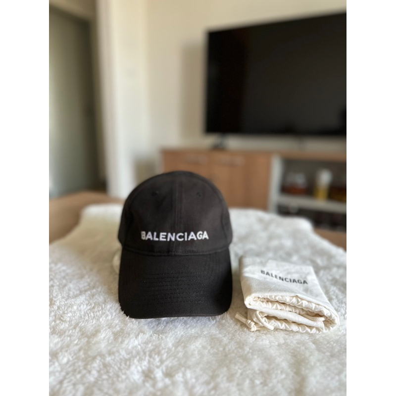 Balenciaga black baseball cap ของแท้