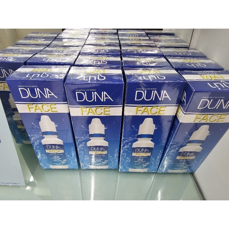 น้ำยาล้างคอนแทคเลนส์ ดูน่า เฟส DUNA 100 ml น้ำยาแช่และทำความสะอาดคอนแทคเลนส์ DUNA FACE Contact lens 