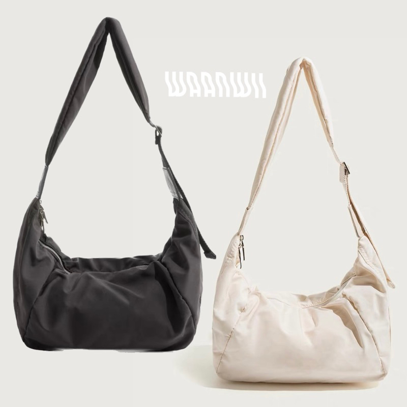 🥯Dobbies Bag🥯 กระเป๋าผ้าในร่อน มินิมอลแมชลุคง่าย ตัวสายปรับสั้นยาวได้
