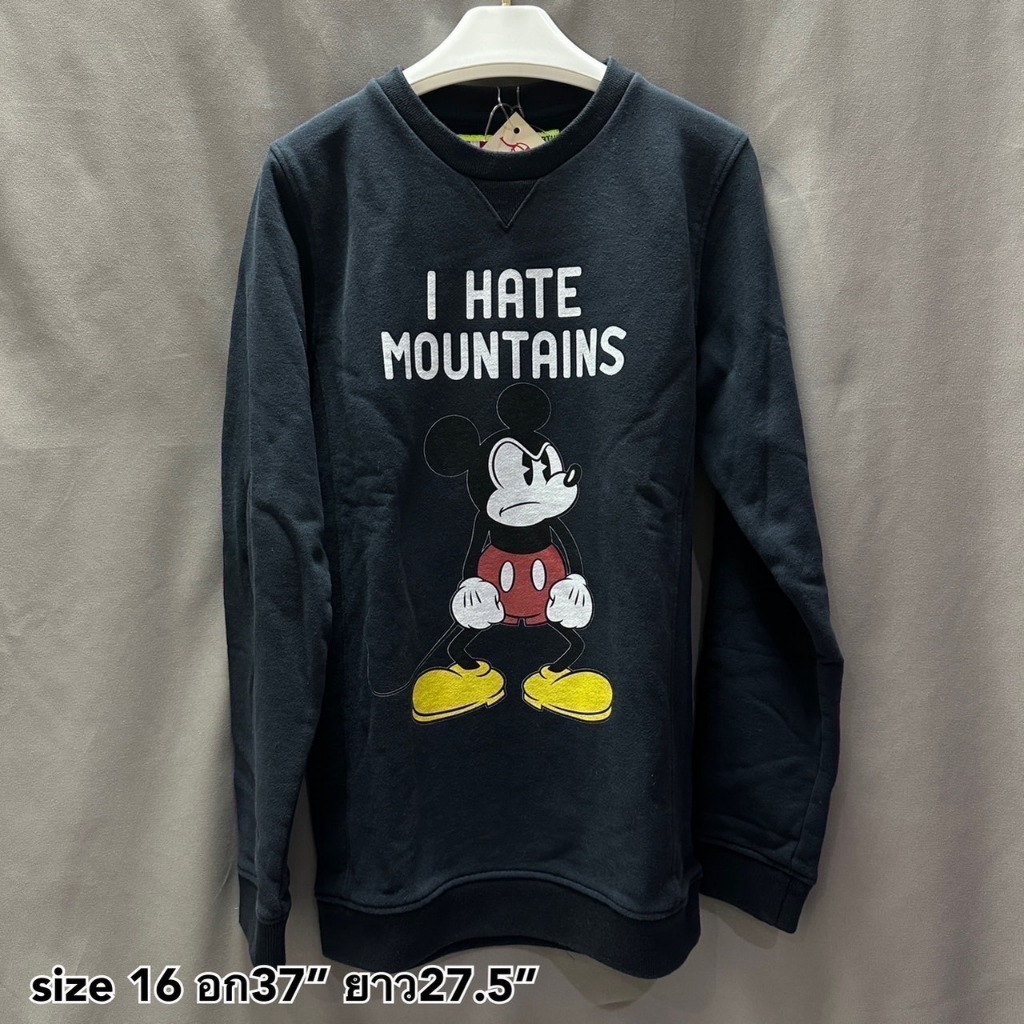 SALE Mc2 Saint Barth เสื้อ แขนยาว สีกรม กันหนาว ผ้าดี ลาย มิกกี้เมาส์ Mickey Mouse disney ของขวัญ ขอ