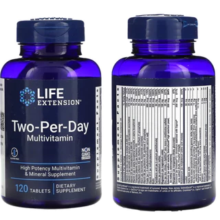 พร้อมส่ง Life Extension Two-Per-Day Multivitamin 60 120 Capsules Tablets วิตามินรวม แร่ธาตุต่างๆ