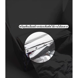 กระดาษฟอยล์เอนกประสงค์ ห่อเล็บล้างสีเจล ถอดอะคริลิค ห่อผมทำสี พร้อมที่ตัดข้างกล่อง🌈พร้อมส่งในไทย🌈