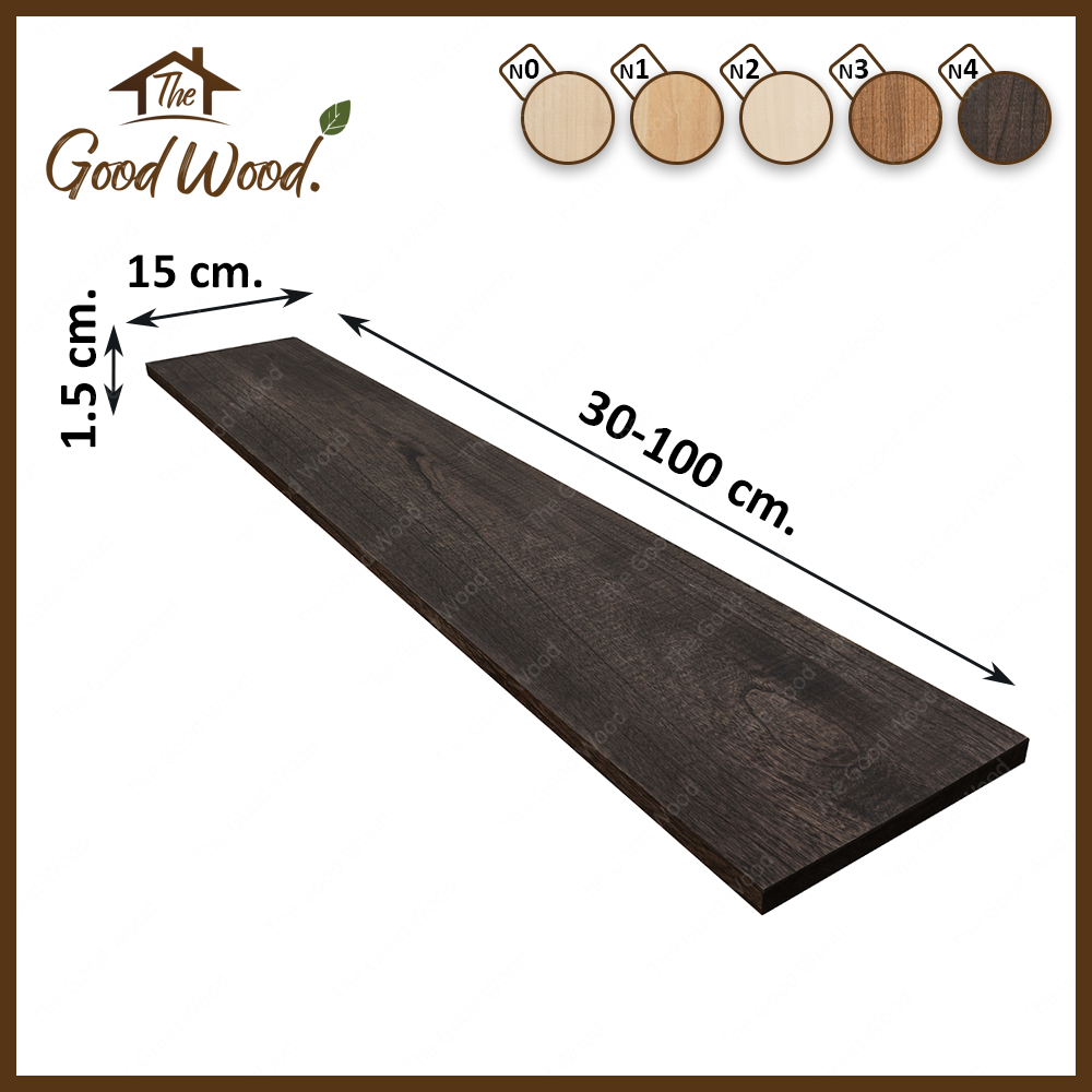 (จัดส่ง1-2วัน) ชั้นวางของไม้เพาโลเนีย หนา 15mm. กว้าง 15cm.ยาว 30-100cm.เกรดAB ลายธรรมชาติ PAULOWNIA