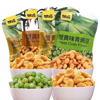 ถั่วลันเตา ถั่วปากอ้า รสไข่ปู รสดั้งเดิม อร่อย 40g甘源蟹黄瓜子仁蚕