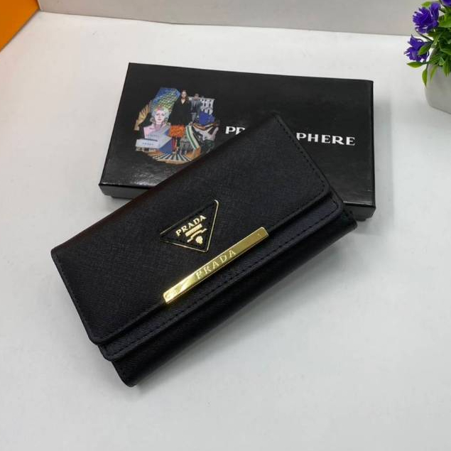กระเป๋าสตางค์ใบยาว ปาด้า ผู้หญิง 7.5นิ้ว มีกล่อง พร้อมส่ง