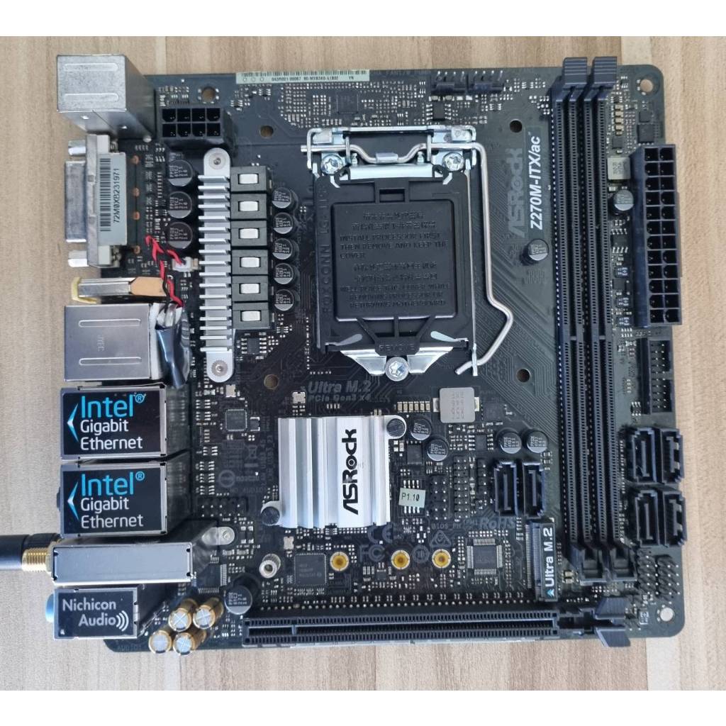 Mainboard ASROCK Z270M-ITX/ac support CPU gen 6,7