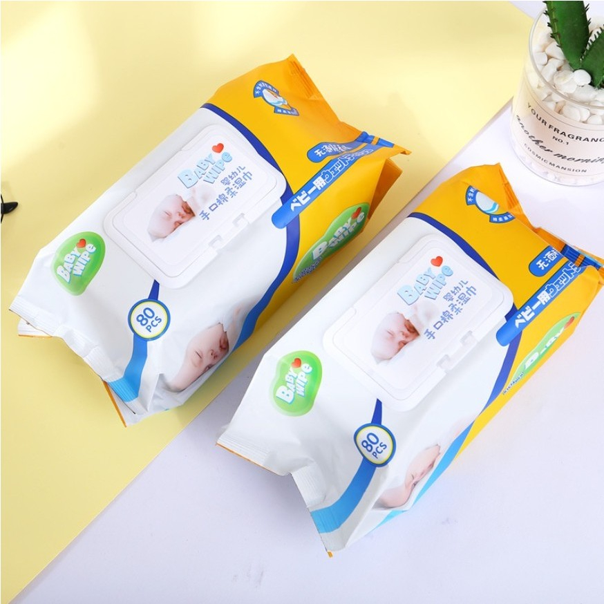 ทิชชู่เปียก สำหรับเด็ก 1 แพ็ค 80 แผ่น BabyWipes