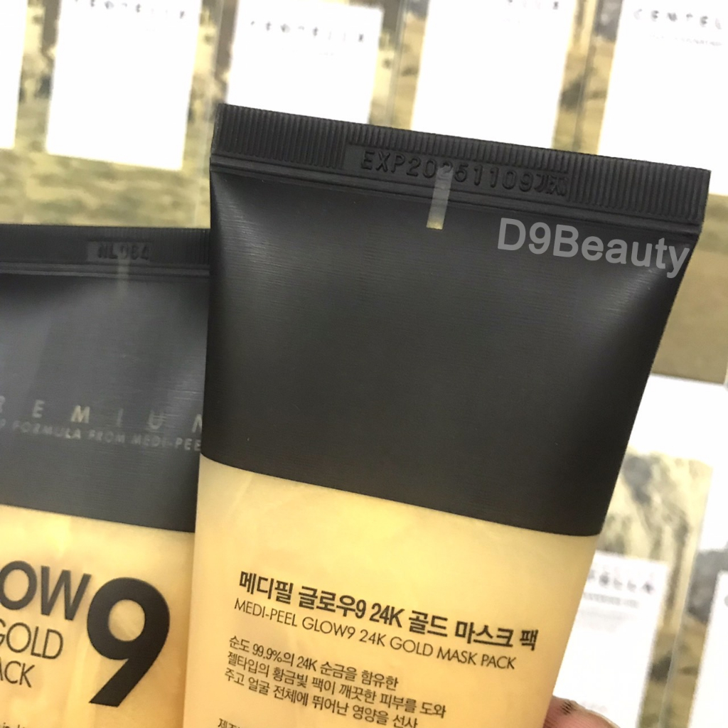 🔥 [SALE Exp: 2025.11] MEDI-PEEL Glow9 24K Gold Mask Pack 100ml มาส์กทองคำขจัดสิ่งสกปรก