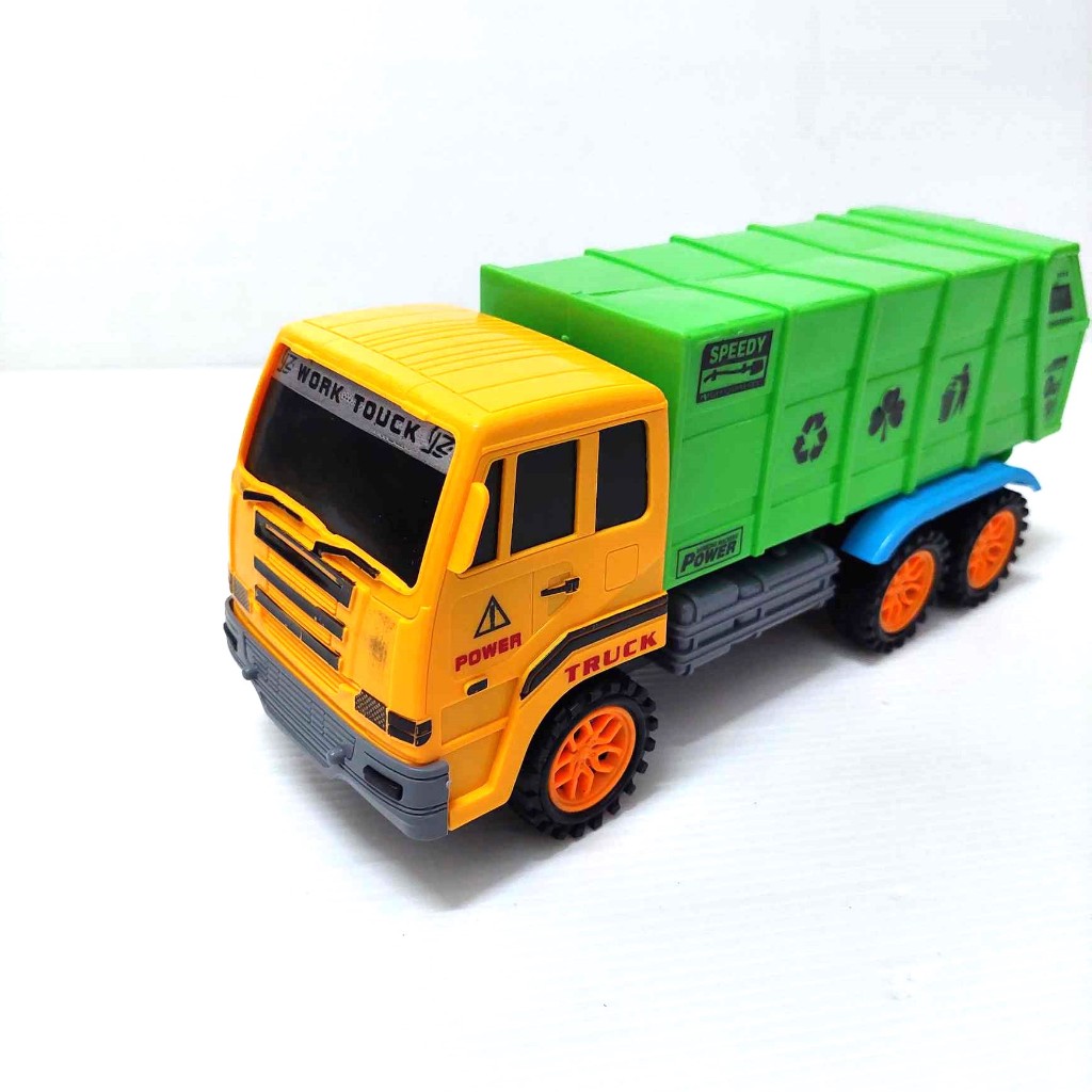 รถเก็บขยะ รถขยะ ใส่ถ่าน วิ่งได้ มีเสียง มีไฟ GARBAGE TRUCK สินค้า มีพร้อมส่ง จัดส่งรวดเร็ว 686
