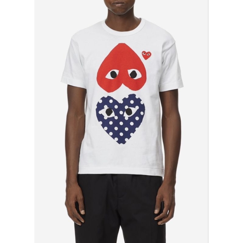 เสื้อยืดPlaycommm ลายหัวใจ