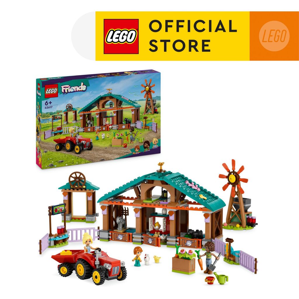 LEGO Friends 42617 Farm Animal Sanctuary Toy (489 Pieces)
