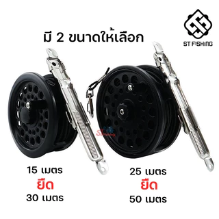 รอกไฟย์สายเซฟ สำหรับป้องกันคันตกน้ำ By : ST FISHING