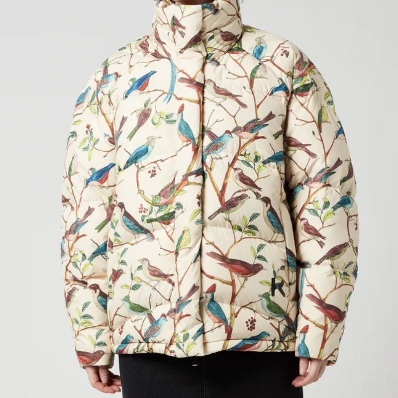 เสื้อกันหนาว ขนเป็ด Kenzo bird printed jacket ใหม่ ของแท้ ราคาดี