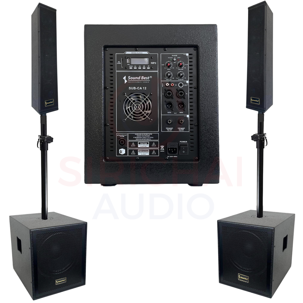 ตู้ลำโพงACTIVEคู่ คอลัมน์ ซับเบส Sound Best รุ่น SUB-CL12