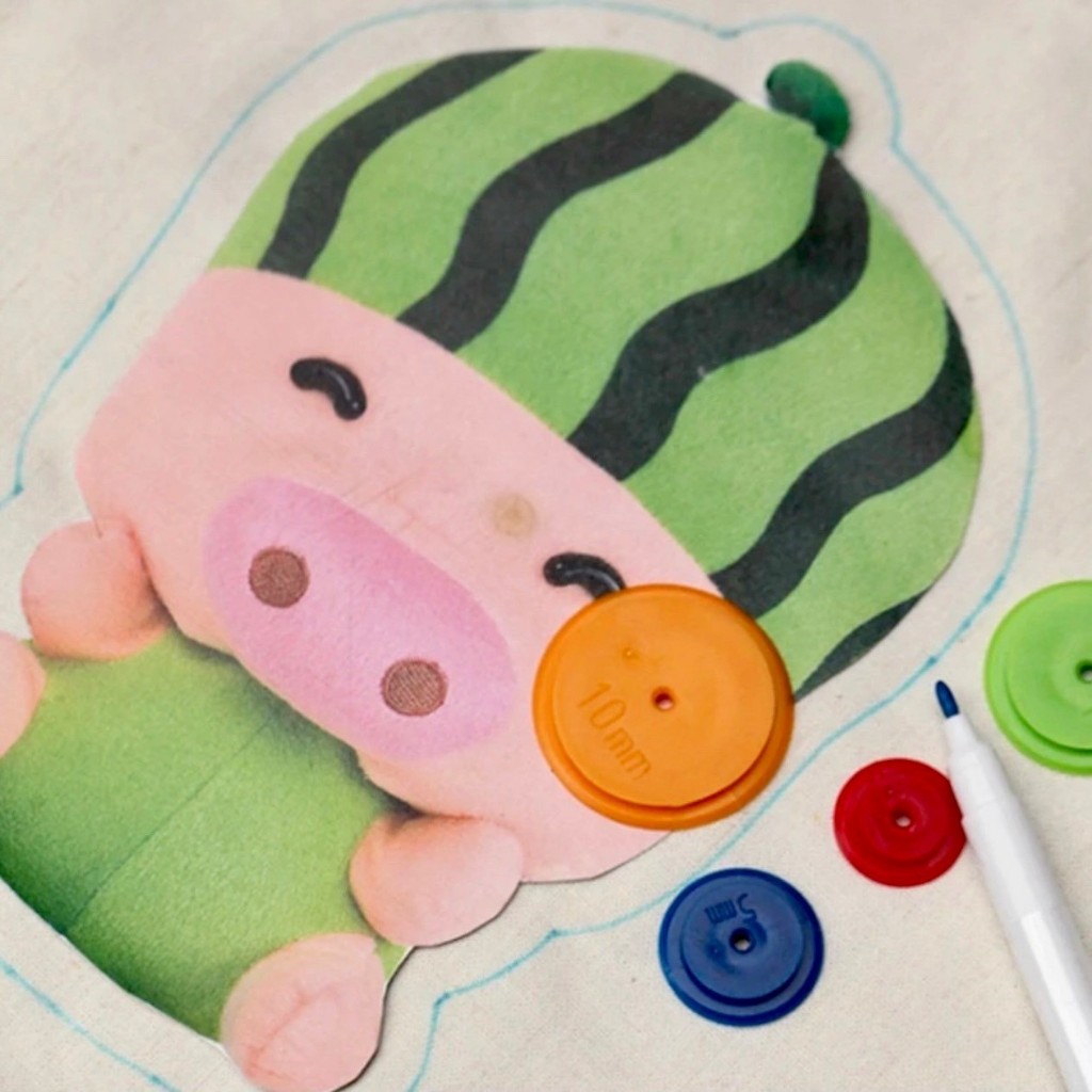 🧸วงกลมเผื่อระยะเย็บ 4 ขนาด ใช้วาดเผื่อระยะ 1 ชุดมี 4 ขนาด ❗❗