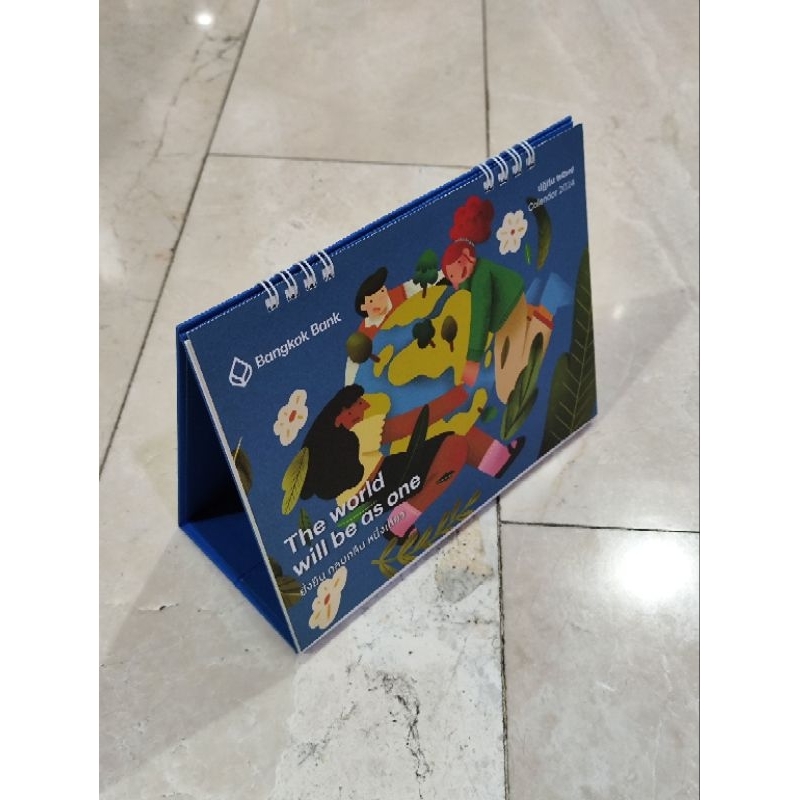 ปฏิทินตั้งโต๊ะ ปี2567 ปี2024 กรุงเทพ Bangkok Bank แนวนอน ของพรีเมี่ยม พร้อมส่ง